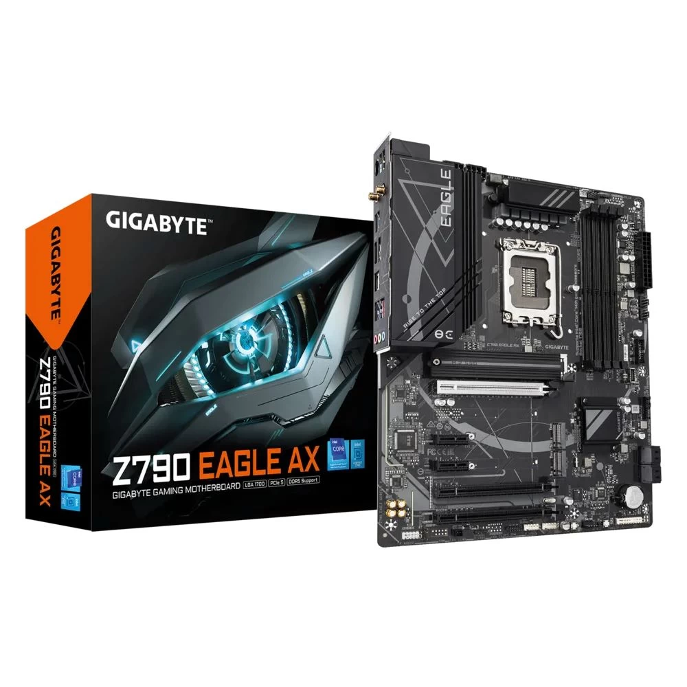 Gigabyte Z790 EAGLE AX Motherboard for 14th/ 13th/ 12th Gen Series Processors - LGA1700 Socket Gigabyte Z790 EAGLE AX Motherboard for 14th/ 13th/ 12th Gen Series Processors - LGA1700 Socket
