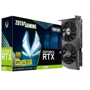 ZOTAC GAMING GeForce RTX 3060 Twin Edge 12GB GDDR6 192-Bit Dual Fan Graphics Card (ZT-A30600E-10M)